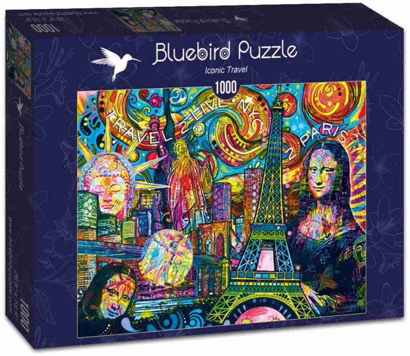 Bluebird Puzzle 70496 -Iconic Travel -1000 pieces