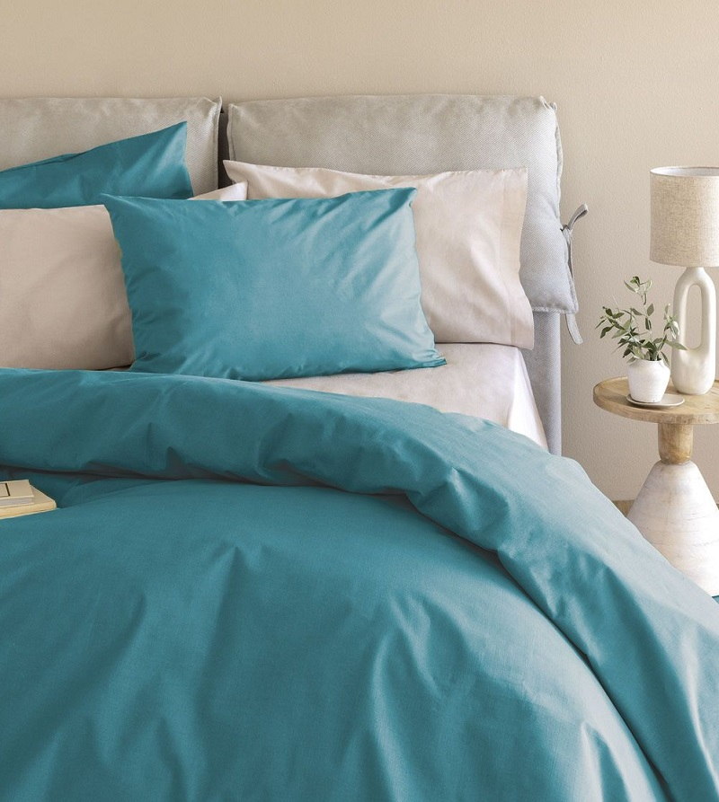 Σετ Σεντόνια Μονά (110x200+32) Με λάστιχο Etoile/2 Petrol βαμβακερά Palamaiki