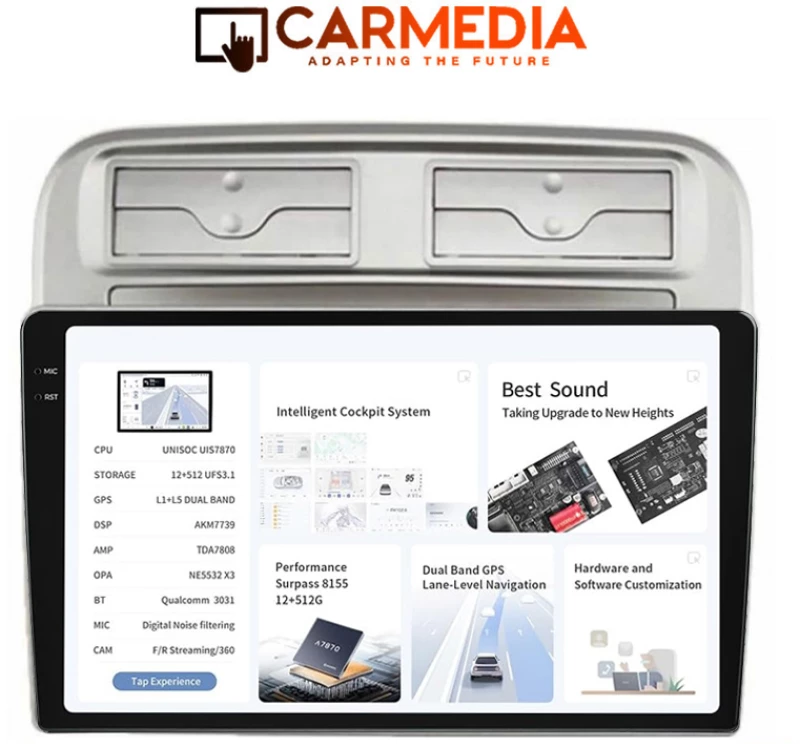 CARMEDIA CMDU4095-5 PRO PLUS TABLET 9.5'' OEM FIAT GRANDE PUNTO 2005-2012