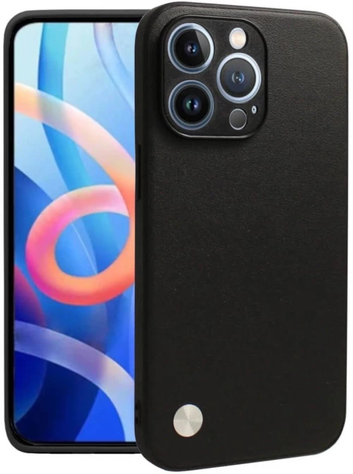 Θήκη iPhone 13 Pro Max Bodycell Vegan Cover Σκληρή - Black (5206015075698)