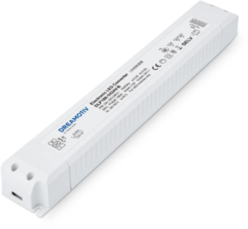 LED CV PLASTIC DRIVER 30W 230V AC- 24V DC 1.25A IP20 5YRS DREAMOTIV(EUCHIPS BRAND)