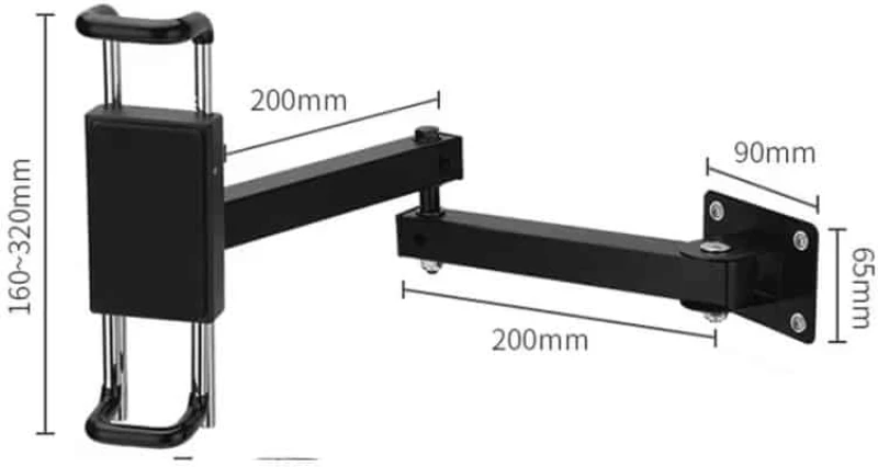 NG TABLET STAND1 ΜΕΤΑΛΛΙΚΗ ΕΠΙΤΟΙΧΙΑ ΒΑΣΗ ΓΙΑ TABLET ΜΕ ΚΛΕΙΔΑΡΙΑ