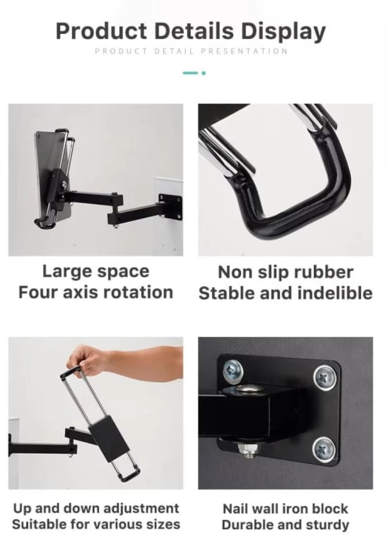 NG TABLET STAND1 ΜΕΤΑΛΛΙΚΗ ΕΠΙΤΟΙΧΙΑ ΒΑΣΗ ΓΙΑ TABLET ΜΕ ΚΛΕΙΔΑΡΙΑ
