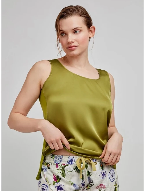 Gisela Γυναικείο Τοπ Πυζάμας Σατέν-Viscose Regular Fit 2/20261Tolive