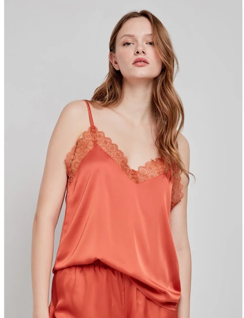 Gisela Γυναικείο Τοπ Πυζάμας Σατέν Regular Fit 2/20258T
