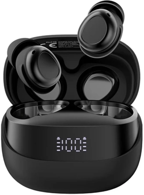 BLACKVIEW ENC BT5.4 AIRBUDS 9 LED SCREEN WITH CHARGING DOCK BLACK