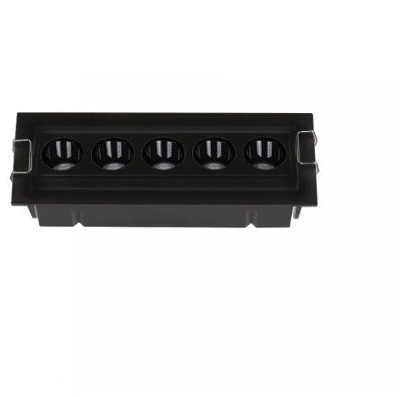Downlight Οροφής Χωνευτό Ρυθμιζόμενο LED 12W IP20 3000K Zambelis S196 Μαύρο