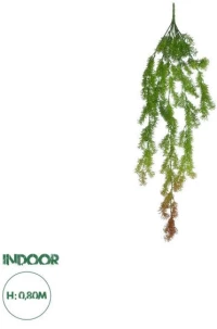 Artificial Garden HANGING CYPRESS 20822 Τεχνητό Διακοσμητικό Κρεμαστό Φυτό Κυπαρίσσι Μ25 x Π15 x Υ80cm Globostar 20822 Πράσινο