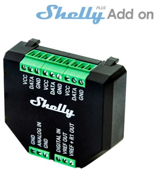 Πρόσθετο Έξυπνων Συσκευών Shelly Plus Μαύρο Shelly Plus Add On Elvhx Shelly Plus Add On Μαύρο