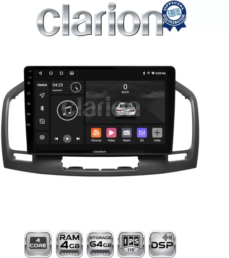 CLARION GL32114 Οθόνη OEM Multimedia Αυτοκινήτου για OPEL INSIGNIA 2007-2013 (CarPlay/AndroidAuto/BT/GPS/WIFI CLARION GL32114