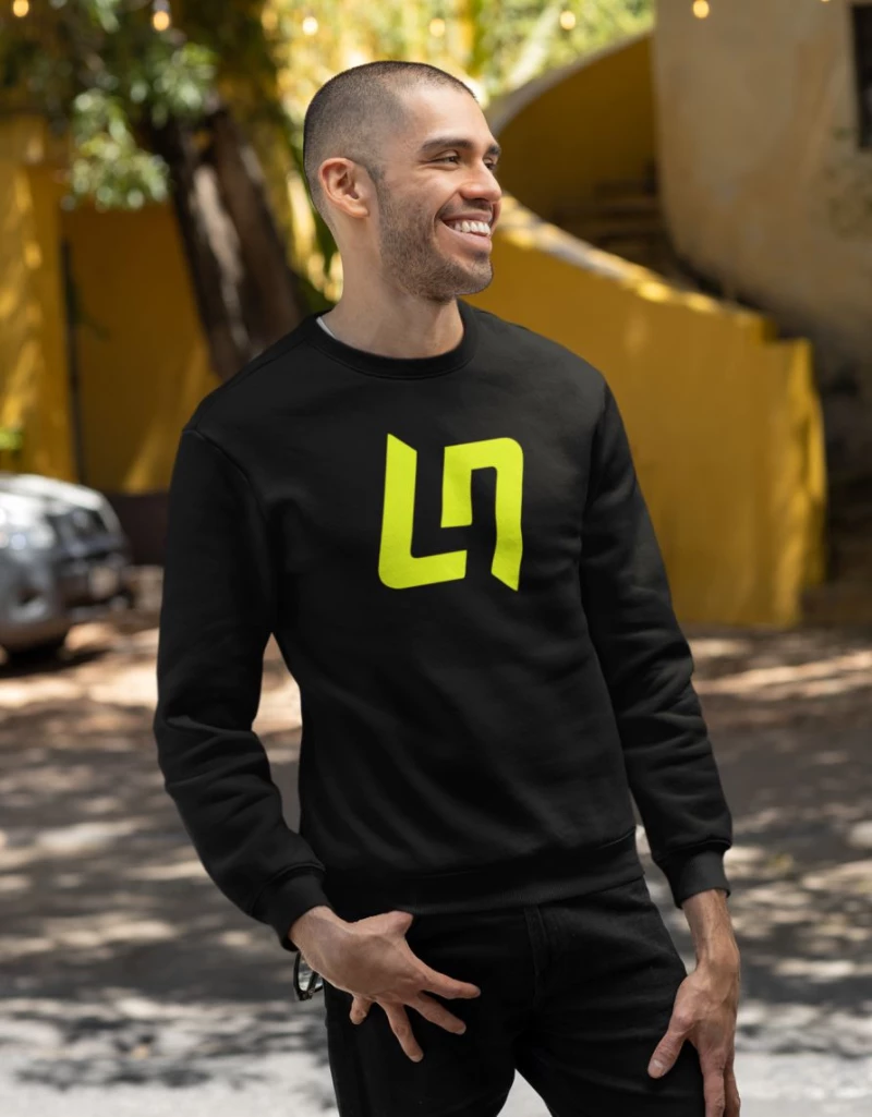 Lando Norris Logo Φούτερ - BLACK