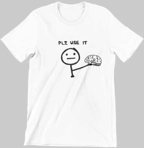 "PLZ USE IT" Παιδικό T-shirt - WHITE