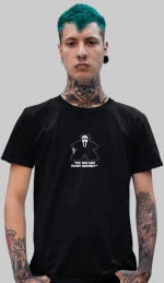 Ghostface Meeple T-Shirt - BLACK