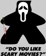 Ghostface Meeple Παιδικό Φούτερ - BLACK