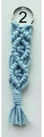 Macrame Χειροποίητο Μπρελοκ 16cm