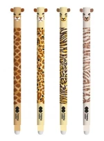 M&G Στυλό Gel Happy Color Safari 0.5mm 4 Σχέδια Μπλέ