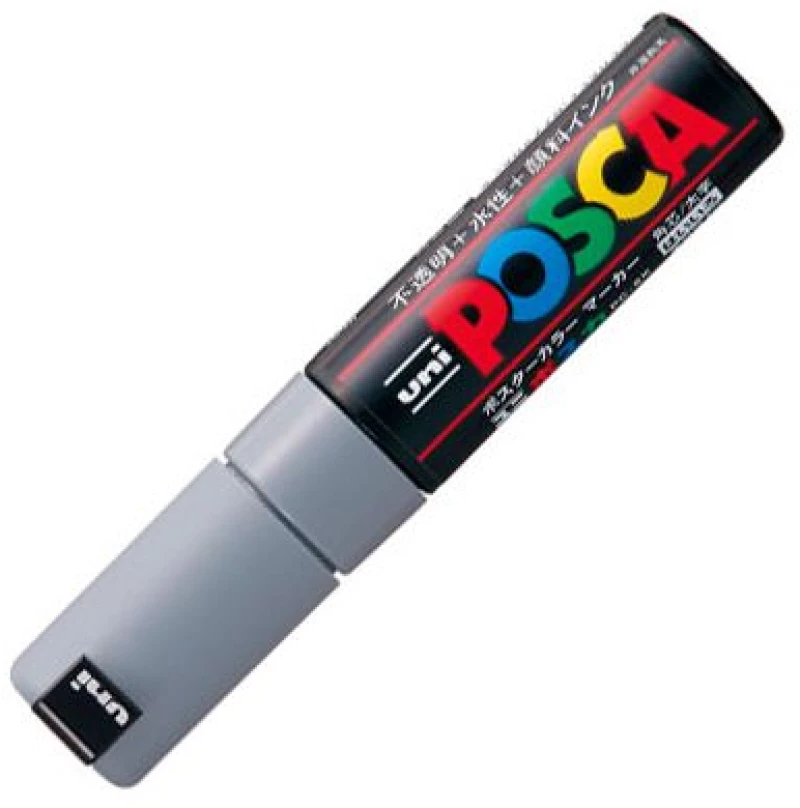 Uni Μαρκαδόρος Posca PC-8K Γκρί 8mm