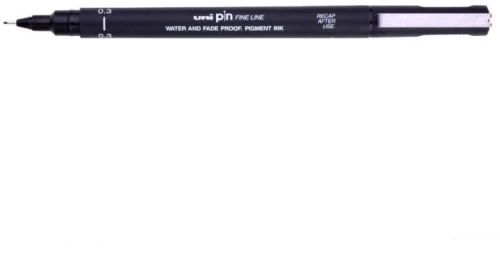 UniBall Μαρκαδοράκι Pin Fineliner Drawing 0.3mm Μαύρο