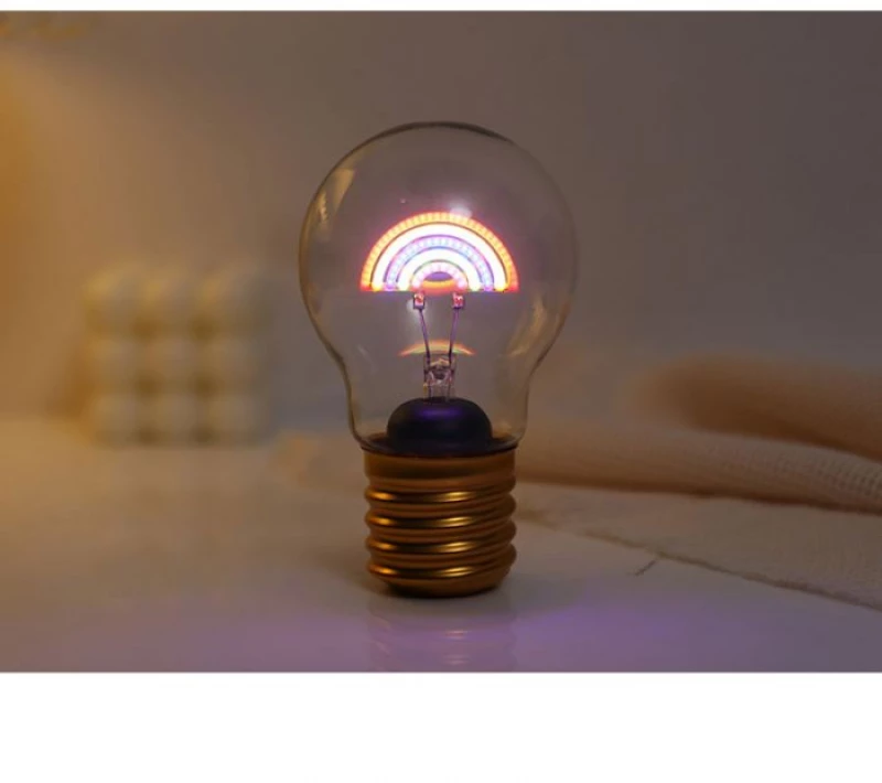 i-Total Λάμπα Bulb Shaped 12cm Rainbow