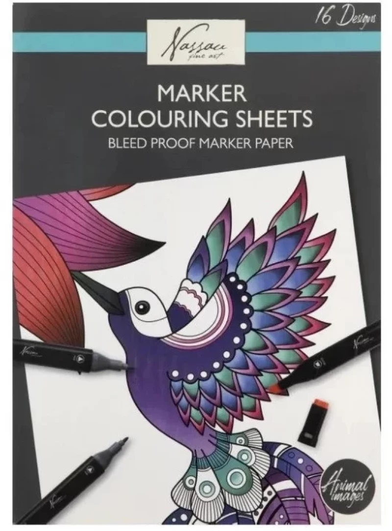 Colouring Book Craft ID 25x35cm Animals, 16 φύλλων