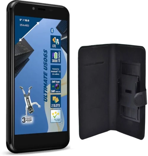 Energizer ULTIMATE U506S 2GB/32GB Dual Sim 4G 5" και Δώρο Θήκη Book Ancus Grab Μαύρη