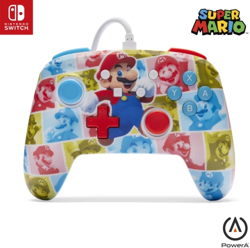 PowerA Enhanced Wired Controller - Mario Hero Reel (Nintendo Switch) / Nintendo Switch