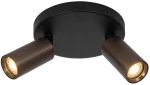 Lucide RITMO - Ceiling spotlight - Ø 15 cm - 2xGU10 (MR11) - Coffee - 09942/12/97