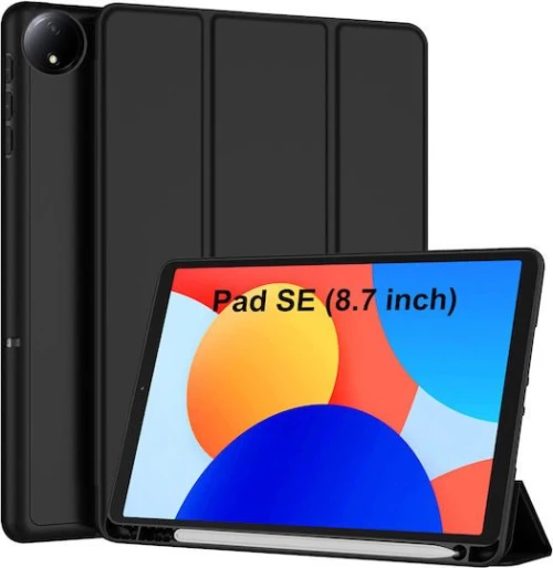 Siipro Smart Case Flip Stand Xiaomi Redmi Pad SE 8.7" Μαύρο