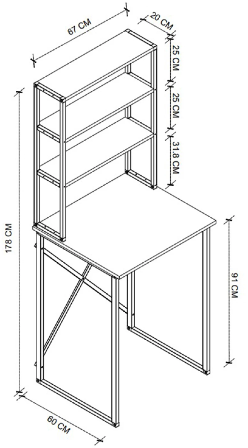 Έπιπλο πλυντηρίου Bobby Megapap χρώμα pine oak 67x60x178εκ.
