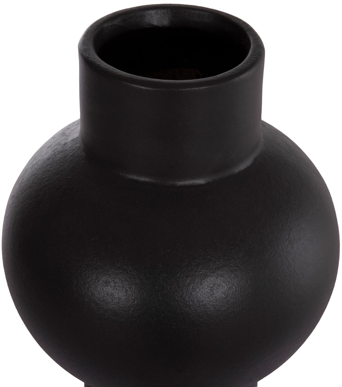 Διακοσμητικό Επιτραπέζιο Κεραμικό SCEPTER Μαύρο Ματ Φ17,5x40Υ εκ.