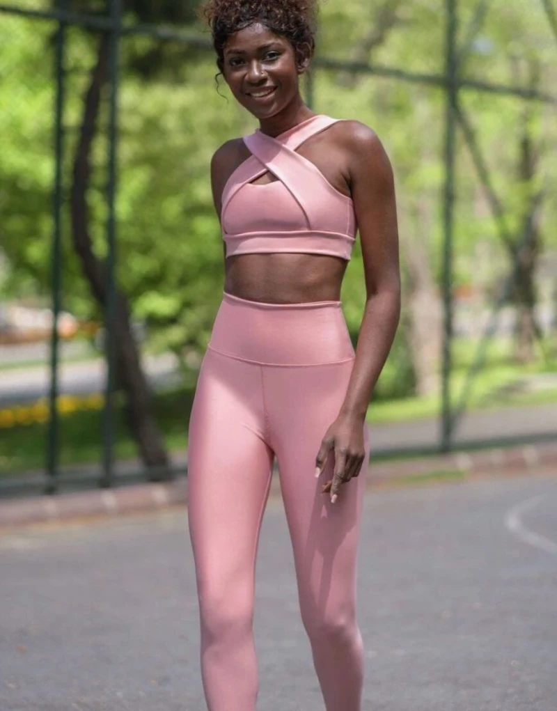 Αθλητικό Κολάν Push-Up και Σύσφιξης Lismina 1094 Rose