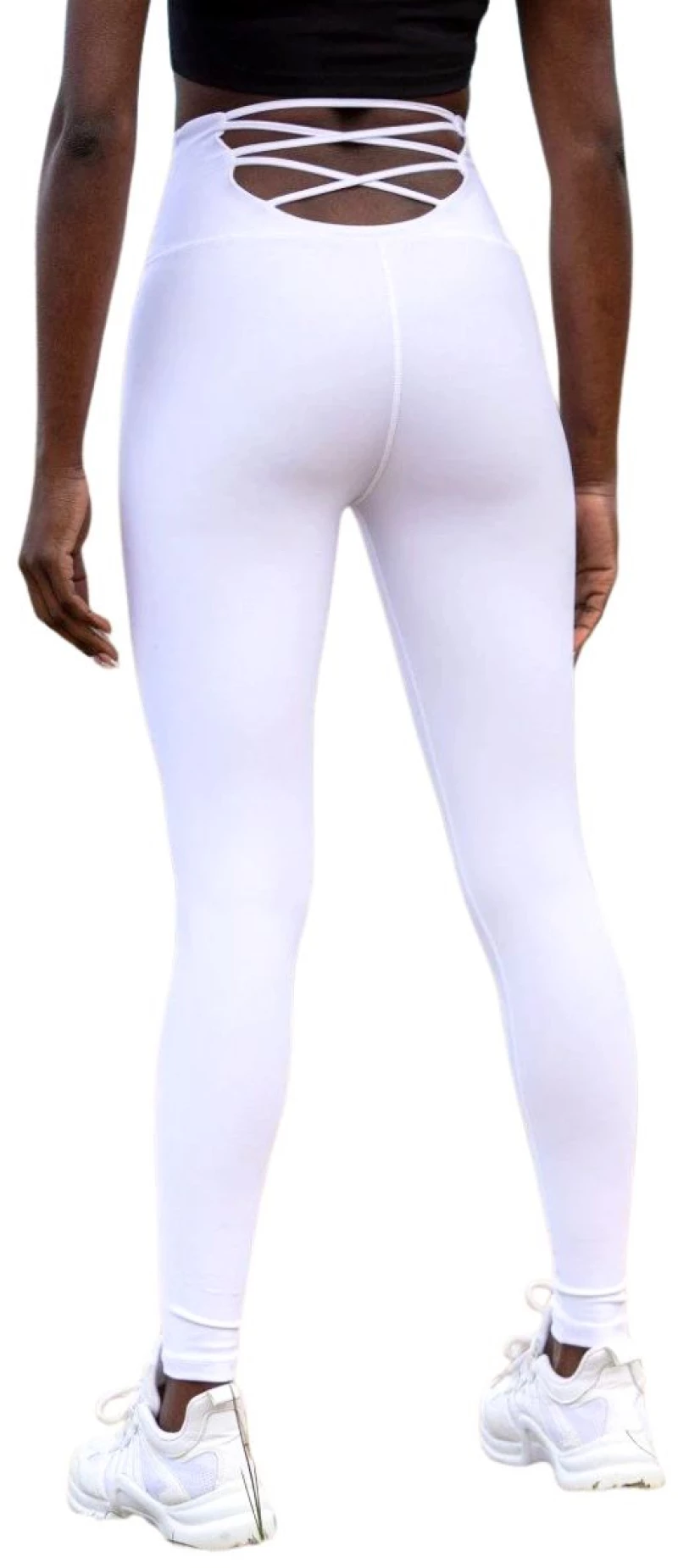 Αθλητικό Κολάν Push-Up με Σχέδιο στην Πίσω Όψη Lismina 298 White