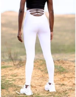 Αθλητικό Κολάν Push-Up με Σχέδιο στην Πίσω Όψη Lismina 298 White