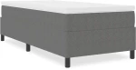 vidaXL Κρεβάτι με στήριξη Light Grey 80x200 cm από κορντουρόι