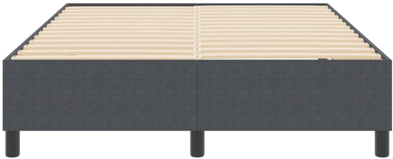 vidaXL Κρεβάτι με Σπλίτ Μαξιλάρι Σκούρο Γκρι 140x200 εκ. Υφάσματος Κοτλέ
