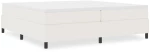 vidaXL Κρεβάτι Box Spring Κρεμ 200x200 εκ Κορντούροι Υλικό