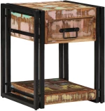 vidaXL Κομοδίνο 40x40x50 εκ. Μασίφ ανακυκλωμένο ξύλο