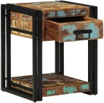 vidaXL Κομοδίνο 40x40x50 εκ. Μασίφ ανακυκλωμένο ξύλο