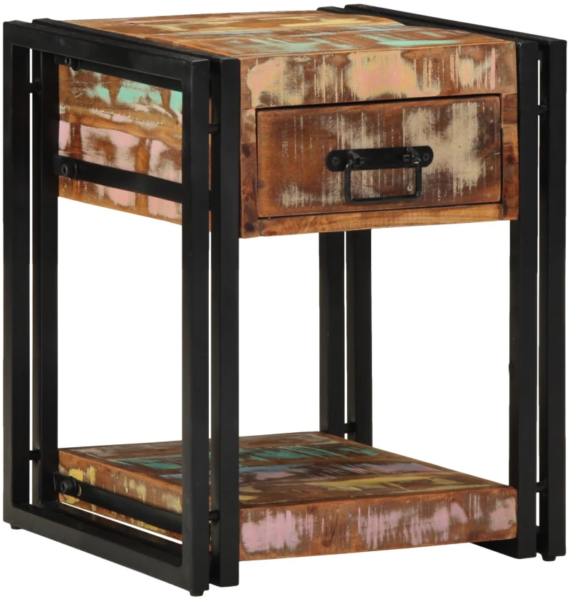 vidaXL Κομοδίνο 40x40x50 εκ. Μασίφ ανακυκλωμένο ξύλο