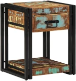 vidaXL Κομοδίνο 40x40x50 εκ. Μασίφ ανακυκλωμένο ξύλο
