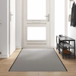 vidaXL Πατάκι Πόρτας Ορθογώνιο Γκρι 120x400 εκ