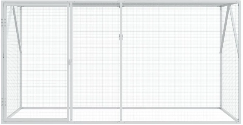 vidaXL Κλουβί Πουλιών Ανθρακί 102x208x108 εκ Ατσάλι