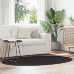 χαλί vidaXL ""HUARTE"" μαύρο 120x170 εκ. οβάλ