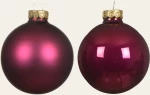 ΓΥΑΛΙΝΕΣ ΜΠΑΛΕΣ ΜΑΤΖΕΝΤΑ 10 CM ΣΕΤ 6 ΤΜΧ   Beauty Home
