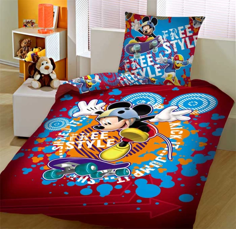 Σετ παπλωματοθήκη μονή 165X250 πανό MICKEY 1026 Disney Limneos