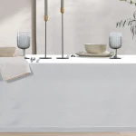 Τραπεζομάντηλο Steady White Nef-Nef Homeware 150Χ180 100% Βαμβάκι