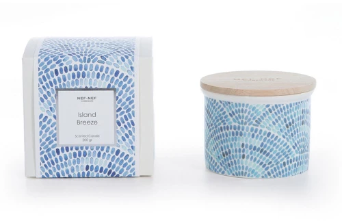 Κερί Αρωματικό Island Breeze 200gr Blue Nef-Nef Homeware