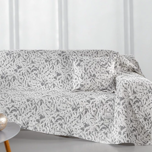 Ριχτάρι Blossom Smoke Guy Laroche Τριθέσιο 180x300cm Βαμβάκι-Chenille