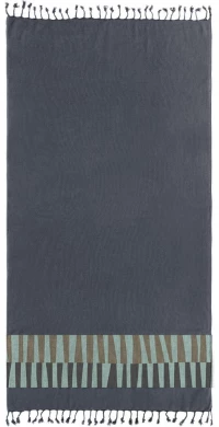 Πετσέτα Θαλάσσης - Παρεό Pestemal 23 Anthracite Guy Laroche Θαλάσσης 90x170cm 100% Βαμβάκι
