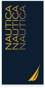 Πετσέτα Θαλάσσης Nau Dynamic Blue Nautica Θαλάσσης 80x160cm 100% Βαμβάκι